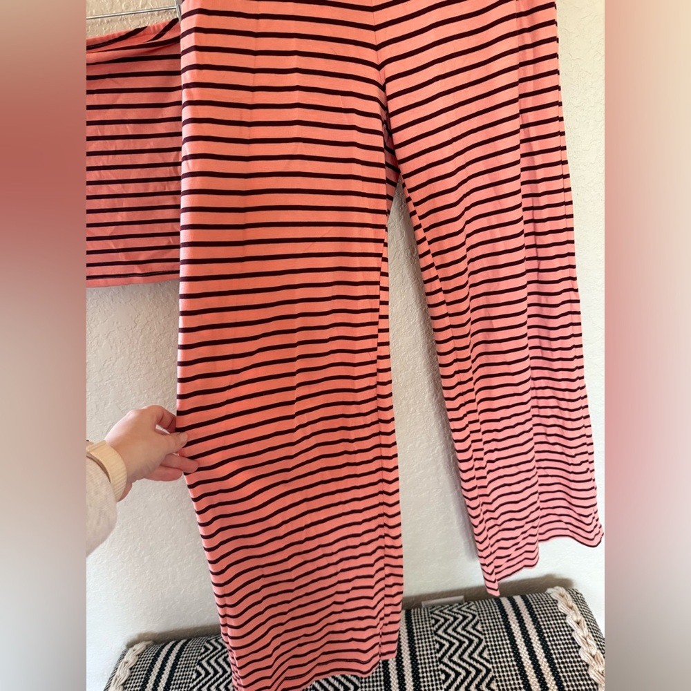 NWOT Striped Strapless two piece Set - Picture 5 of 8